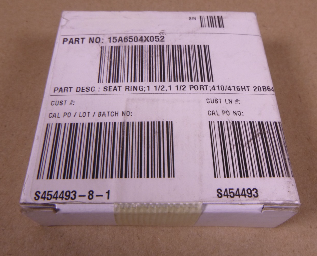 Fisher 15A6504X052 Seat Ring 1-1/2" Port 416 SST 410/416HT | Industrial MRO Replacement Parts, Manufacturing Machine Parts &amp; Components, Heavy Equipment Parts Supplier