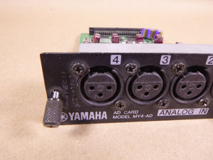 *UNTESTED* YAMAHA AD Card 4-Channel Analog Input Card MY4-AD | Electrical MRO Replacement Parts & Components and Commercial Electrical Supplies Company