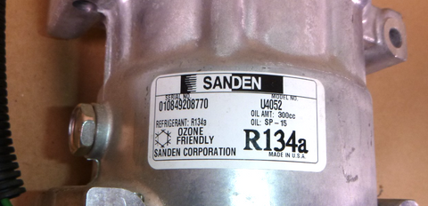 U4052 Sanden AC Compressor 24 Volt 2 Groove SD7H15 Platform 7 Cylinder R-134a | Replacement Truck Parts, Trailer Accessories, Automobile Supplies, Car Parts & Accessories