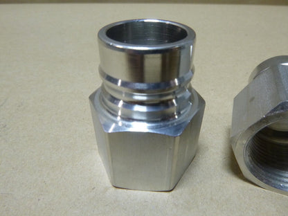 2x SNAP-TITE SS Quick Release Coupling Nipple w/o Valve 1" Female SPHN-16-16F | Industrial Replacement Nuts &amp; Bolts Distributor and Machinery Screws &amp; Fasteners Supply