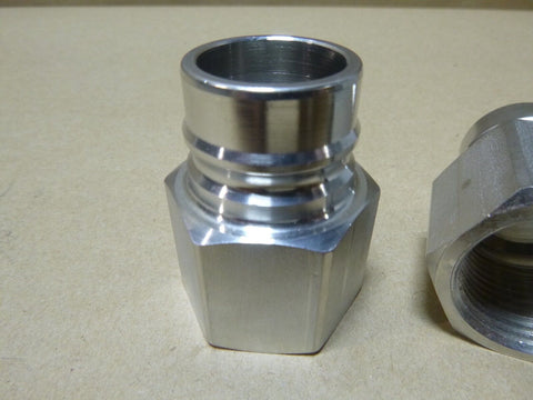 2x SNAP-TITE SS Quick Release Coupling Nipple w/o Valve 1" Female SPHN-16-16F | Industrial Replacement Nuts & Bolts Distributor and Machinery Screws & Fasteners Supply