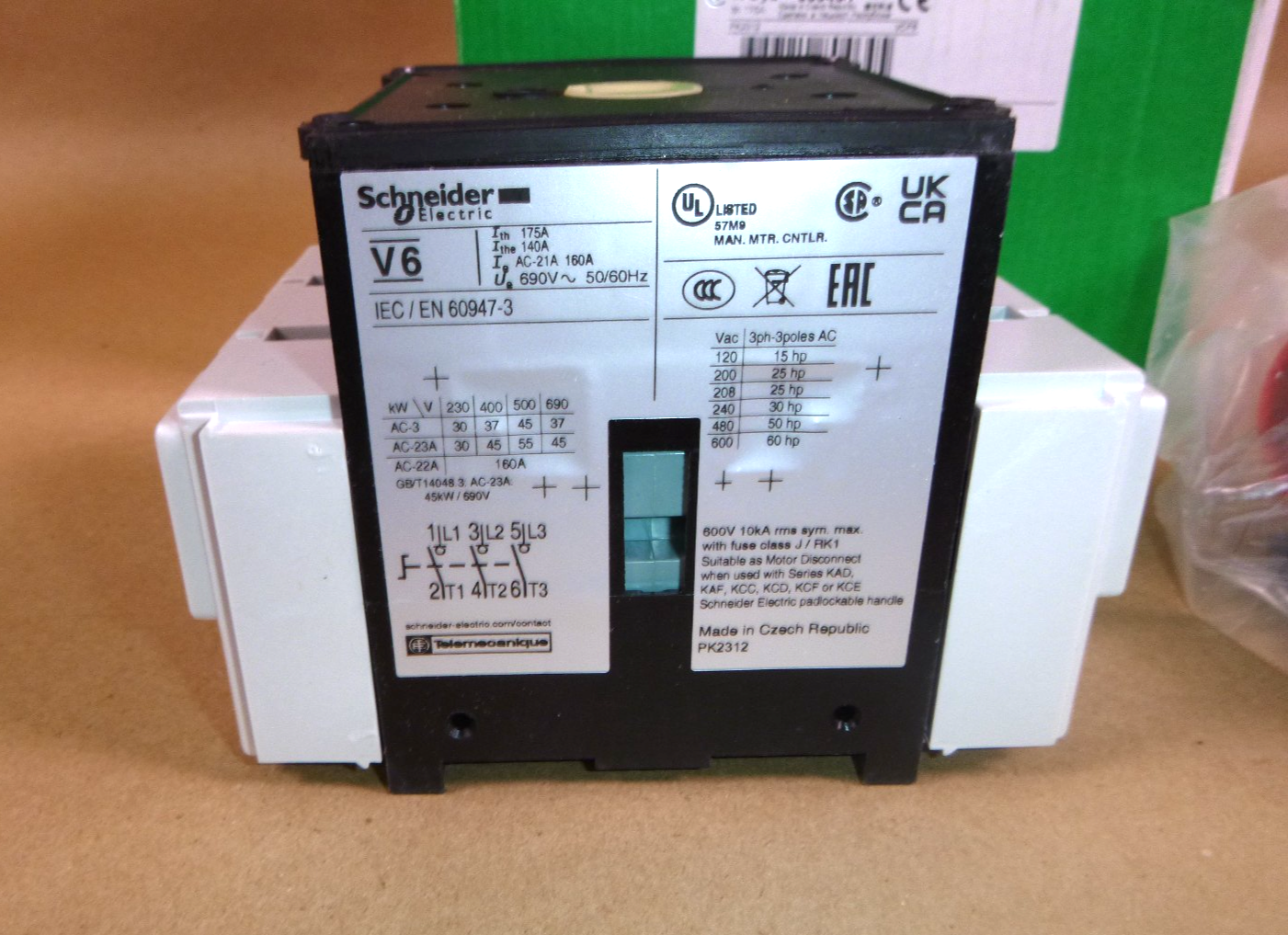 New Schneider Electric VCF6 / 080464 175A 3P Load Break / Disconnect Switch