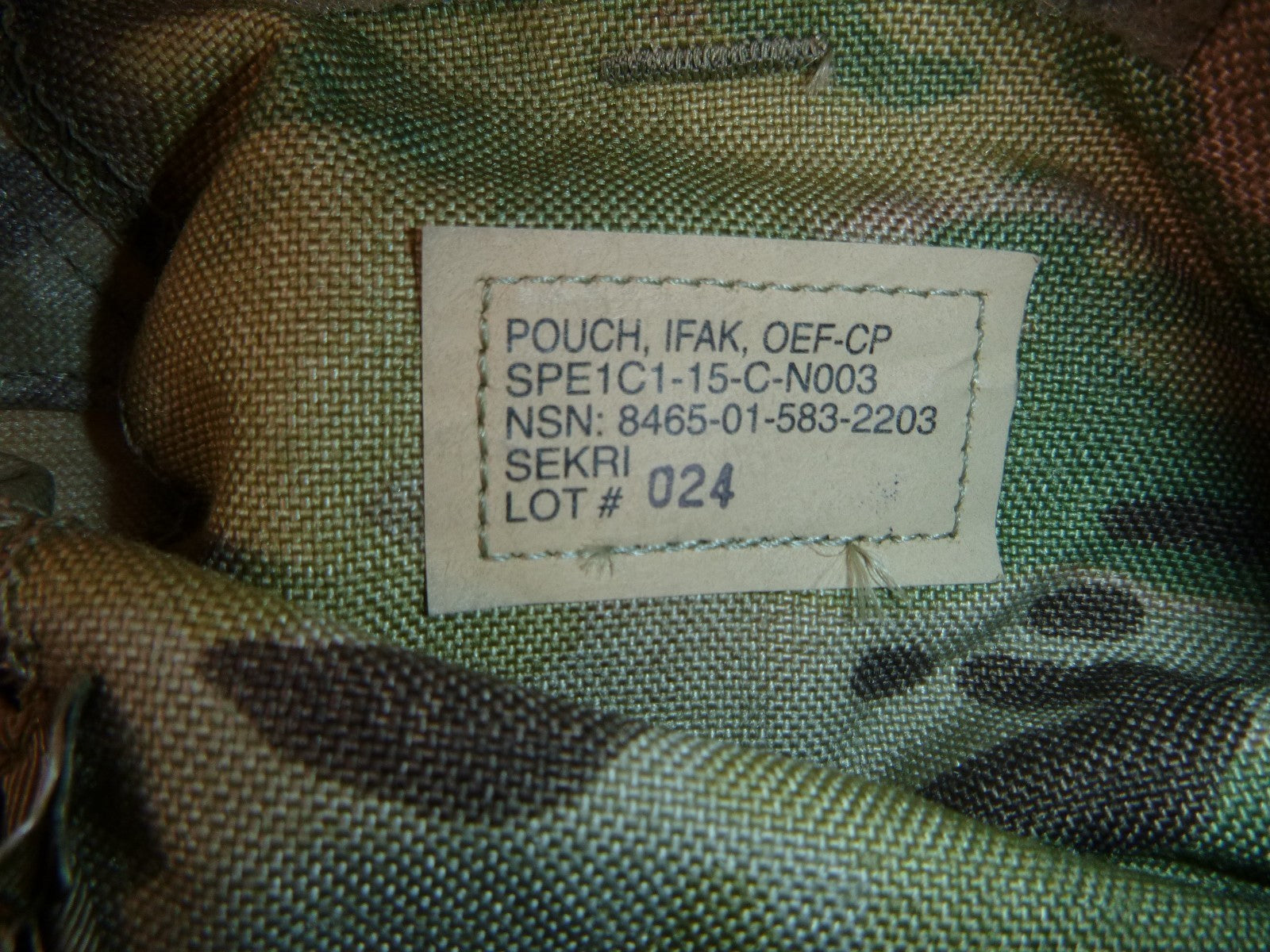 USGI New Surplus Military First Aid Pouch IFAK With Insert And Expired Contents
