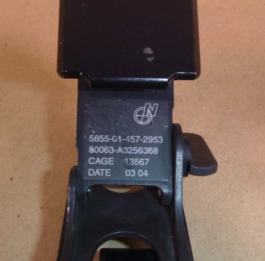 USED USGI N-Vision Optics PASGT Helmet Mount Assembly A3256368, 5855-01-457-2953 | Industrial MRO Tools and Replacement Industrial Equipment Components
