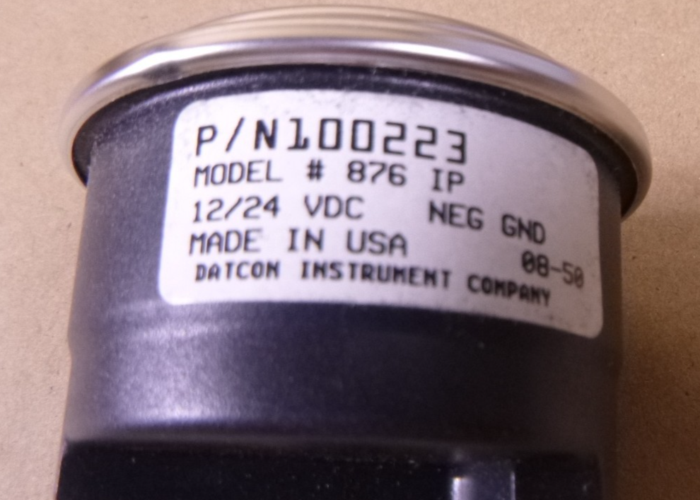 Datcon Model 876 IP 12/24VDC Electronic Hours Meter Gauge N100223 USA | Replacement Truck Parts, Trailer Accessories, Automobile Supplies, Car Parts &amp; Accessories