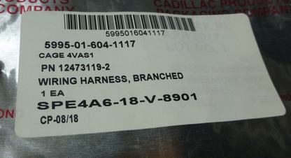USGI 12473119-2 BRANCHED WIRING HARNESS , 5995-01-604-1117 | Replacement Truck Parts, Trailer Accessories, Automobile Supplies, Car Parts &amp; Accessories