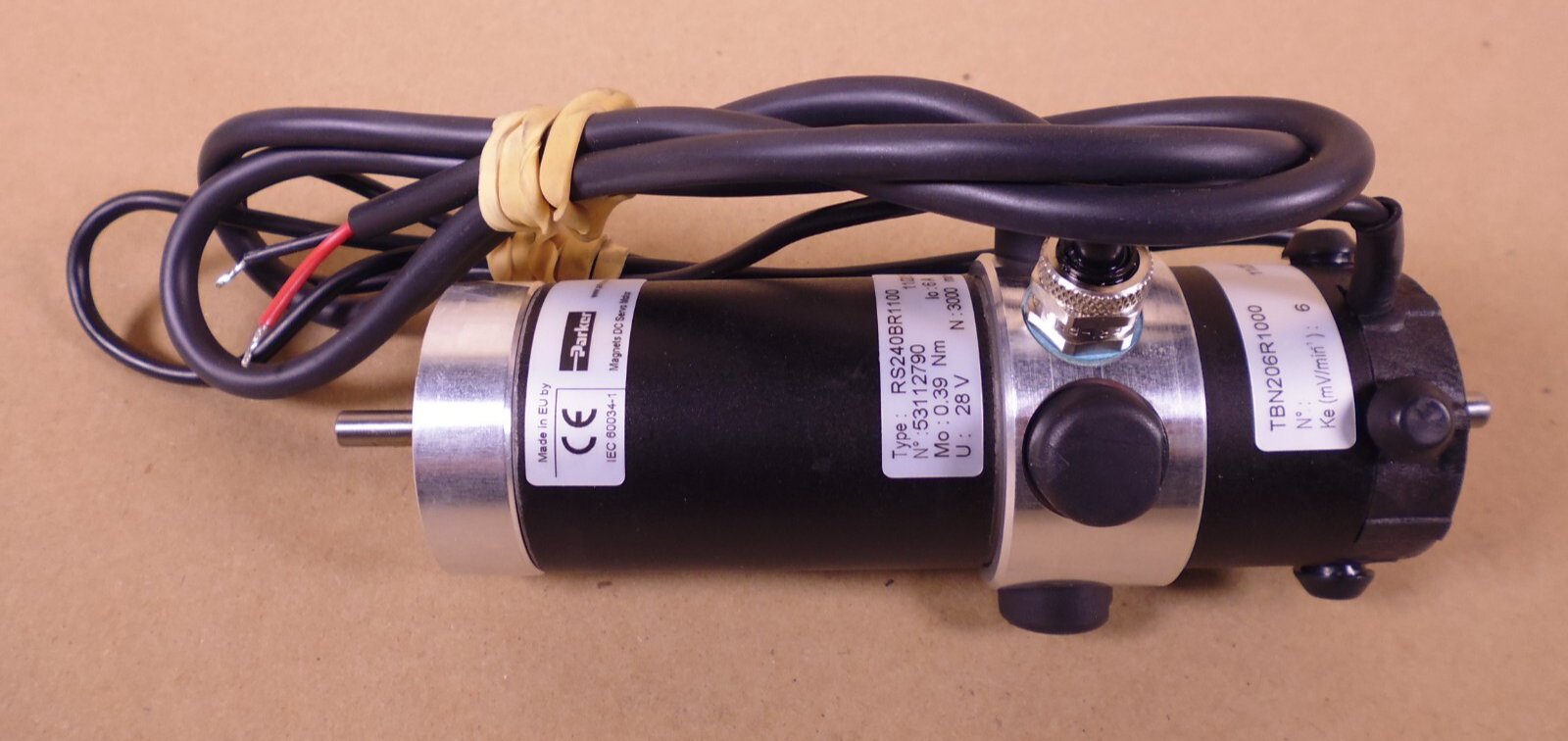 Parker RS240BR1100 High Performance DC Servo Motor - RS Series - 28V - 0.39Nm | Industrial Electric Motors, Pumps &amp; Parts