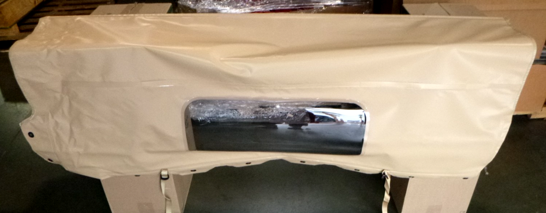 USGI M998 Humvee Two Man Soft Top Tan Rear Curtain 12340737-2, 2540-01-330-6171
