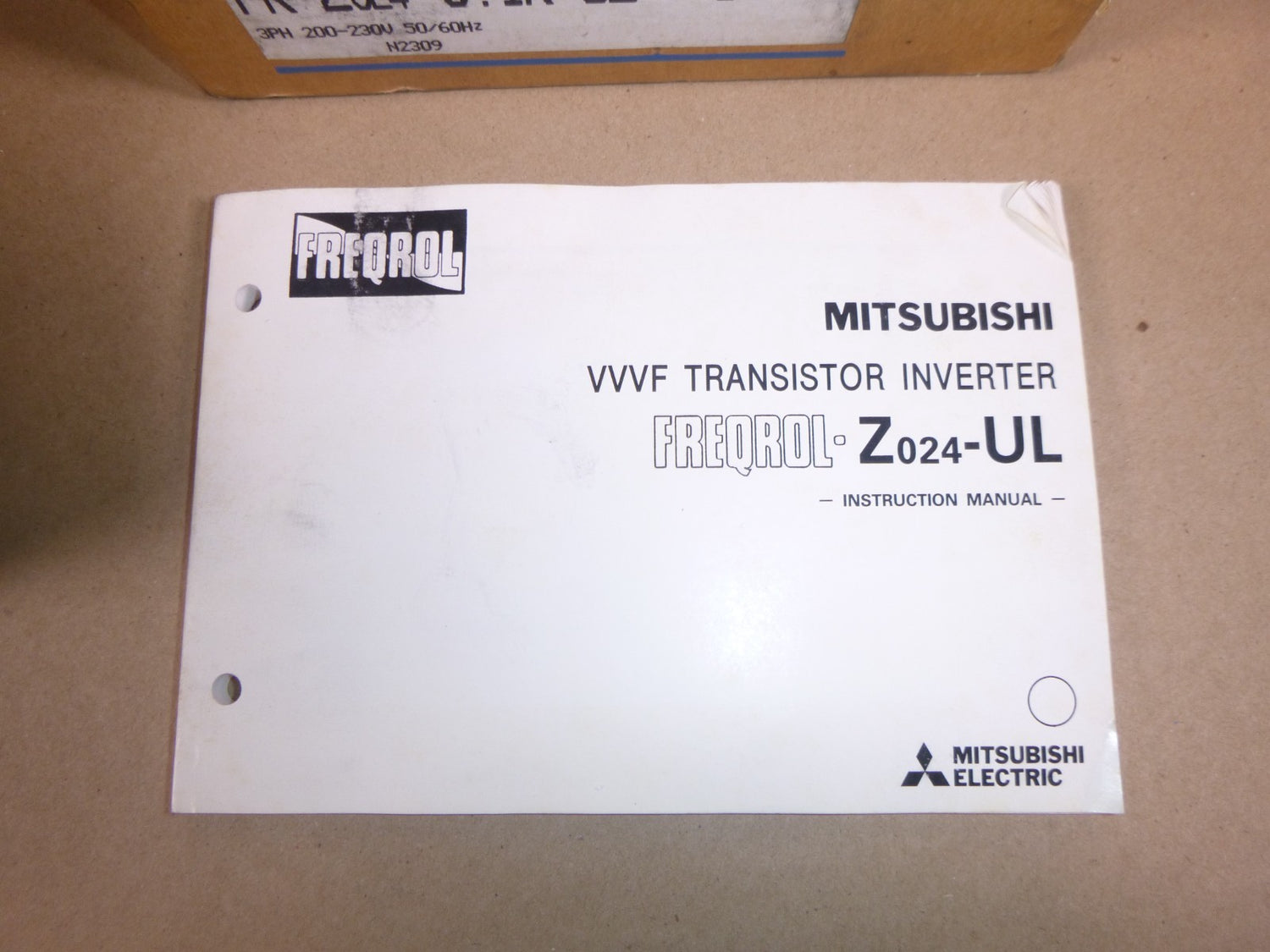 1/8HP 230V Freqrol Mitsubishi VFD, Inverter, AC Drive FR-Z024-0.1K-UL | Electrical MRO Replacement Parts &amp; Components and Commercial Electrical Supplies Company
