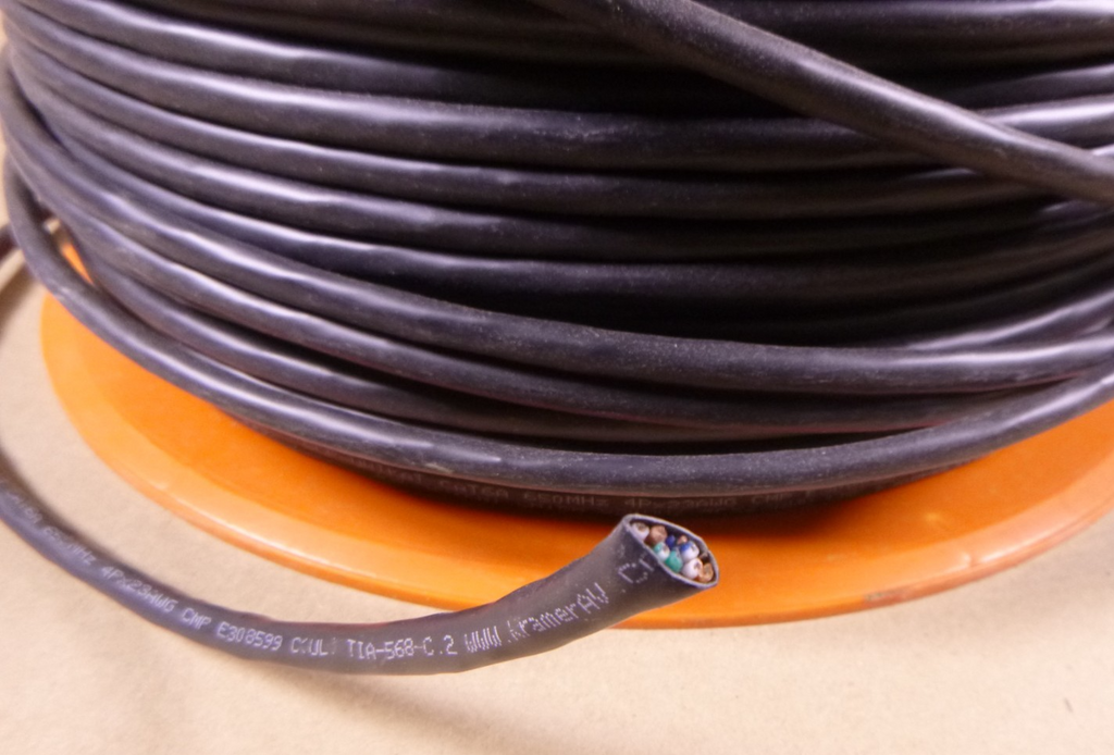 Kramer BCP-UNIKat Four-Pair CAT6A 650MHz Cable For DGKat, HDBaseT & LAN (1000ft. or Slightly Less) | Electrical MRO Replacement Parts & Components and Commercial Electrical Supplies Company