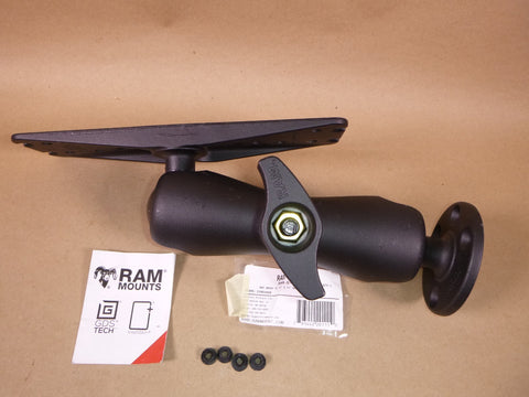 RAM-D-111U Medium Arm Electronic Mount 2.25" Ball W/ Rectangle & Round Plates | Industrial MRO Replacement Parts, Manufacturing Machine Parts & Components, Heavy Equipment Parts Supplier