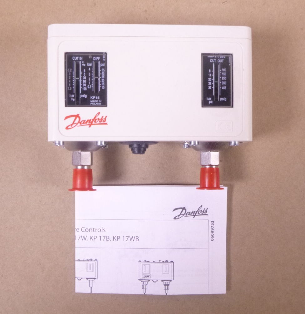 Danfoss KP15 Dual Pressure Switch 060-124166 For A/C &amp; Refrigeration System | Industrial MRO Replacement Parts, Manufacturing Machine Parts &amp; Components, Heavy Equipment Parts Supplier