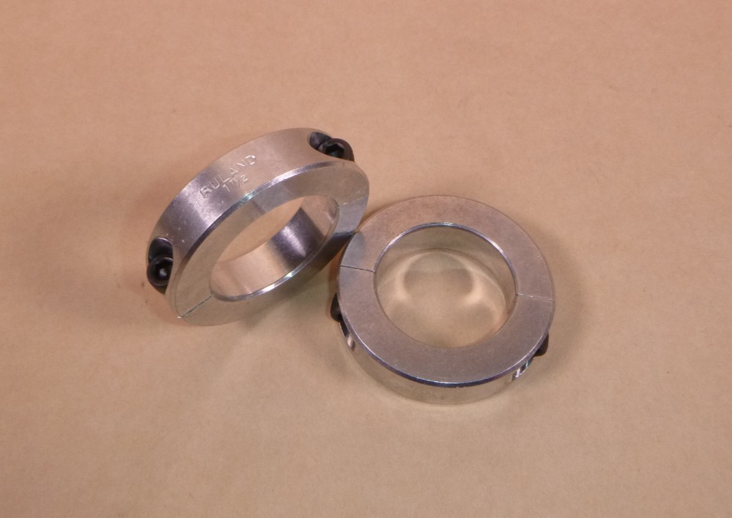 2Pcs Ruland SP-24-A Two Piece Split Aluminum Shaft Collar 1-1/2" Bore 2-3/8" OD