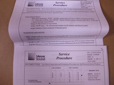 Meyer Sound 40.033.019.01 Mains PCBA For HP, MP, MPW, and LYON Amplifiers