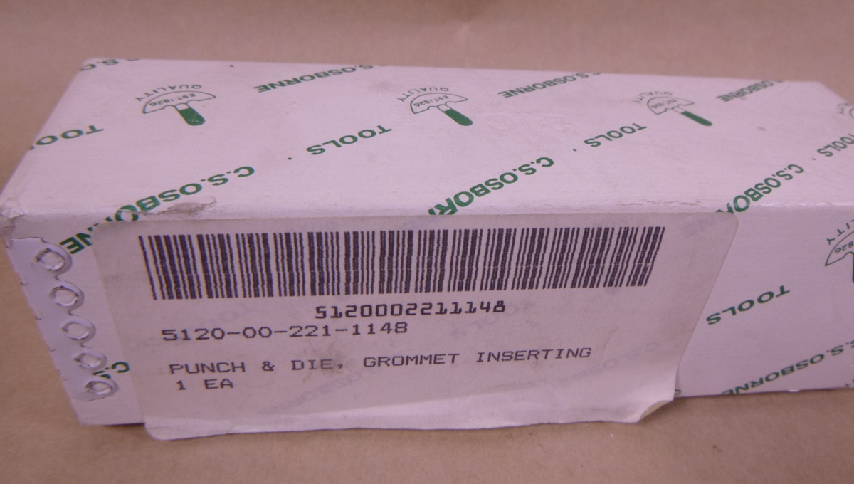 C.S. Osborne Spur Grommet Setting Die 