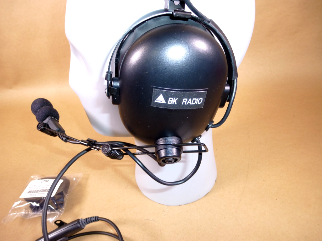 KAA0223 BK Radio HD PTT Headset Over the head W/ Boom Mic For KNG P Radios | Electrical MRO Replacement Parts & Components and Commercial Electrical Supplies Company