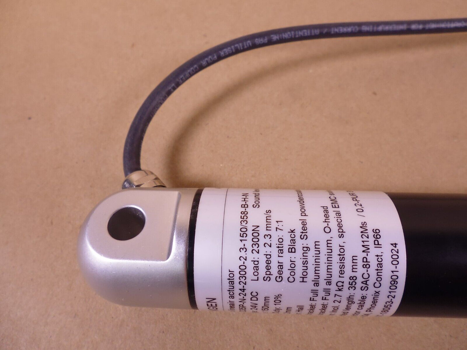 Langen 00275181 AxiPro Linear Actuator D35 150mm 24VDC 2300N 7:1 2.3mm/s | Industrial MRO Replacement Parts, Manufacturing Machine Parts &amp; Components, Heavy Equipment Parts Supplier