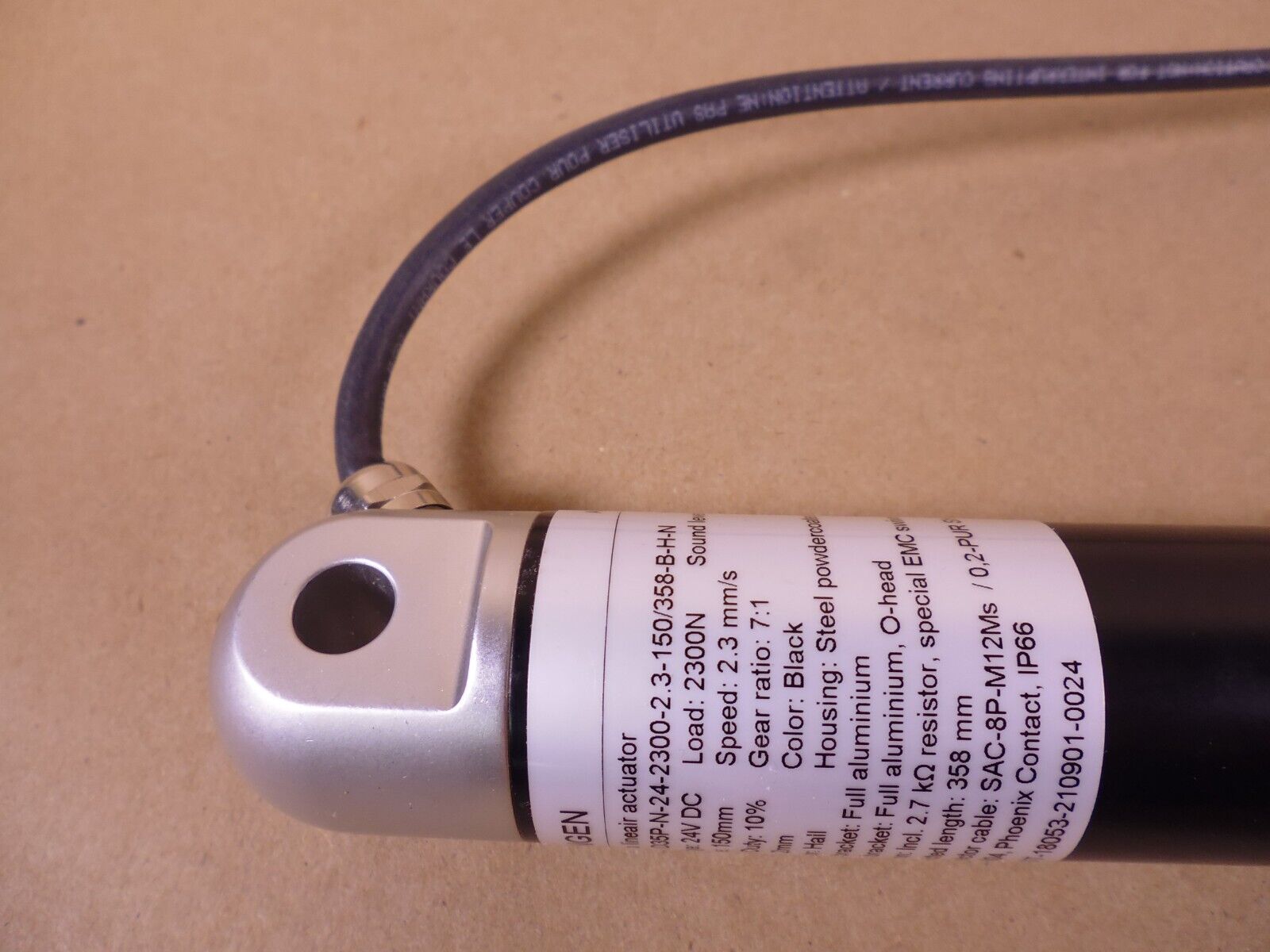 Langen 00275181 AxiPro Linear Actuator D35 150mm 24VDC 2300N 7:1 2.3mm/s | Industrial MRO Replacement Parts, Manufacturing Machine Parts &amp; Components, Heavy Equipment Parts Supplier