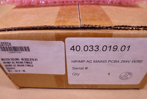 Meyer Sound 40.033.019.01 Mains PCBA For HP, MP, MPW, and LYON Amplifiers