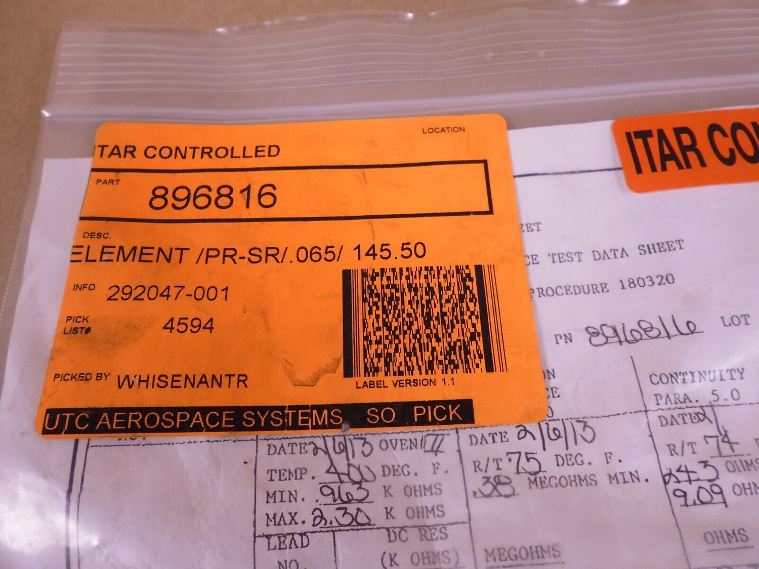 Kidde 896816 Detector Sensing Element , 6340-01-353-7813 | Electrical MRO Replacement Parts &amp; Components and Commercial Electrical Supplies Company