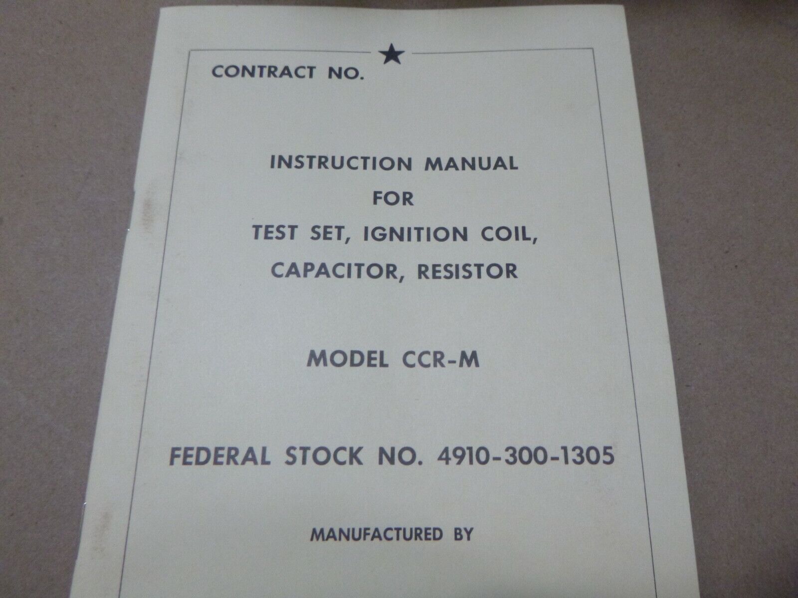 NEW VIETNAM ERA 1967 SIMPSON CCR-M RESISTOR CAPACITOR IGNITION COIL TEST SET | Industrial MRO Tools and Replacement Industrial Equipment Components