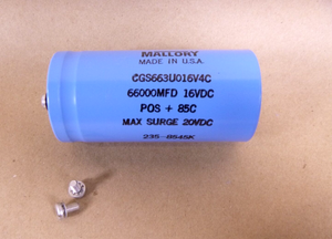 Mallory CGS663U016V4C Electrolytic Capacitor 66,000 MFD 16 VDC