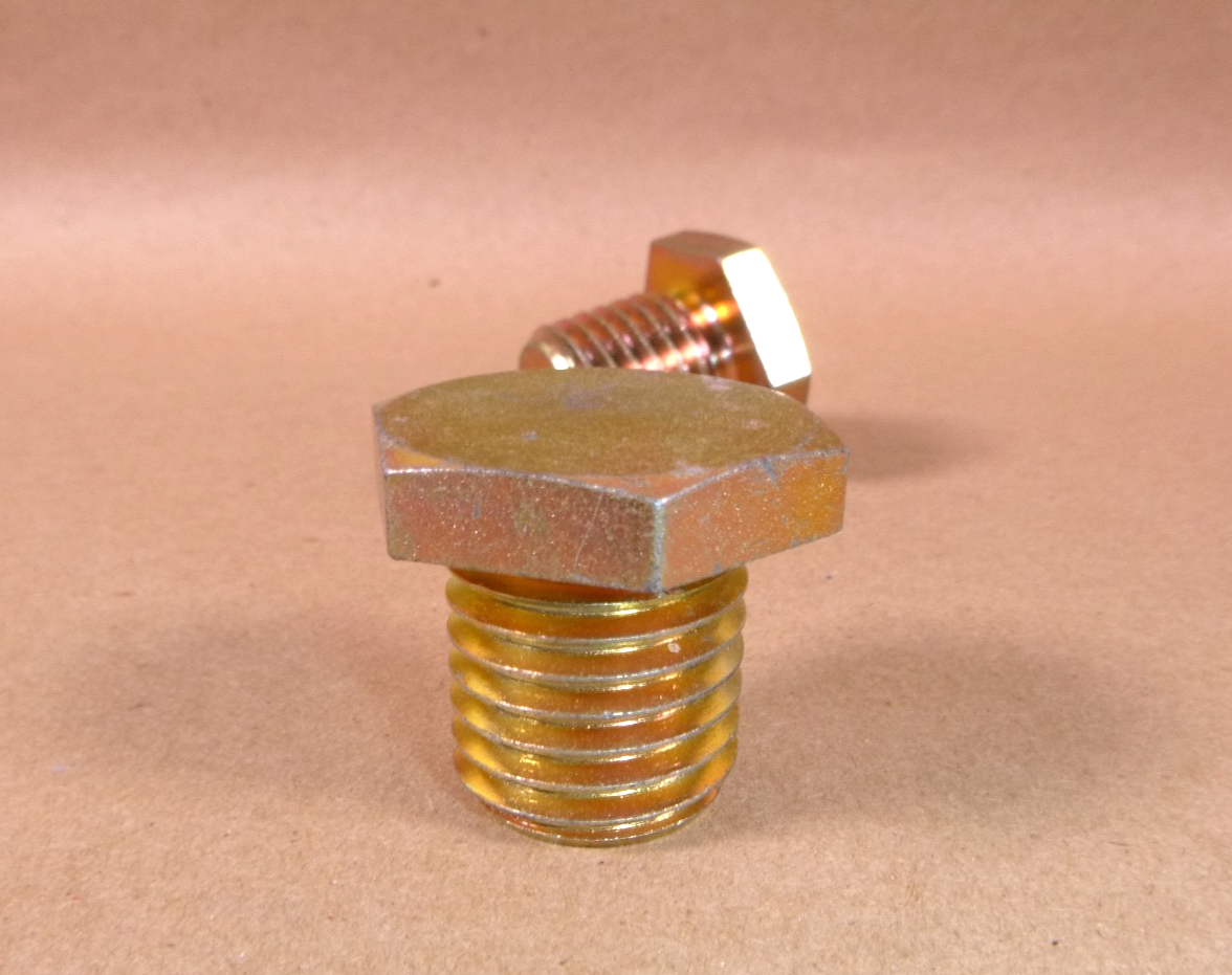 1"-8 x 1" Hex Head Bolt / Machine Screw (RH) (2 Pieces) Yellow Zinc Plated | Industrial Replacement Nuts &amp; Bolts Distributor and Machinery Screws &amp; Fasteners Supply