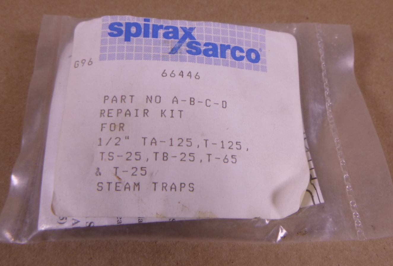Spirax-Sarco 66446 Repair Kit 1/2" TA-125, T-125,+ Thermostatic Disc Steam Trap | Industrial MRO Replacement Parts, Manufacturing Machine Parts &amp; Components, Heavy Equipment Parts Supplier