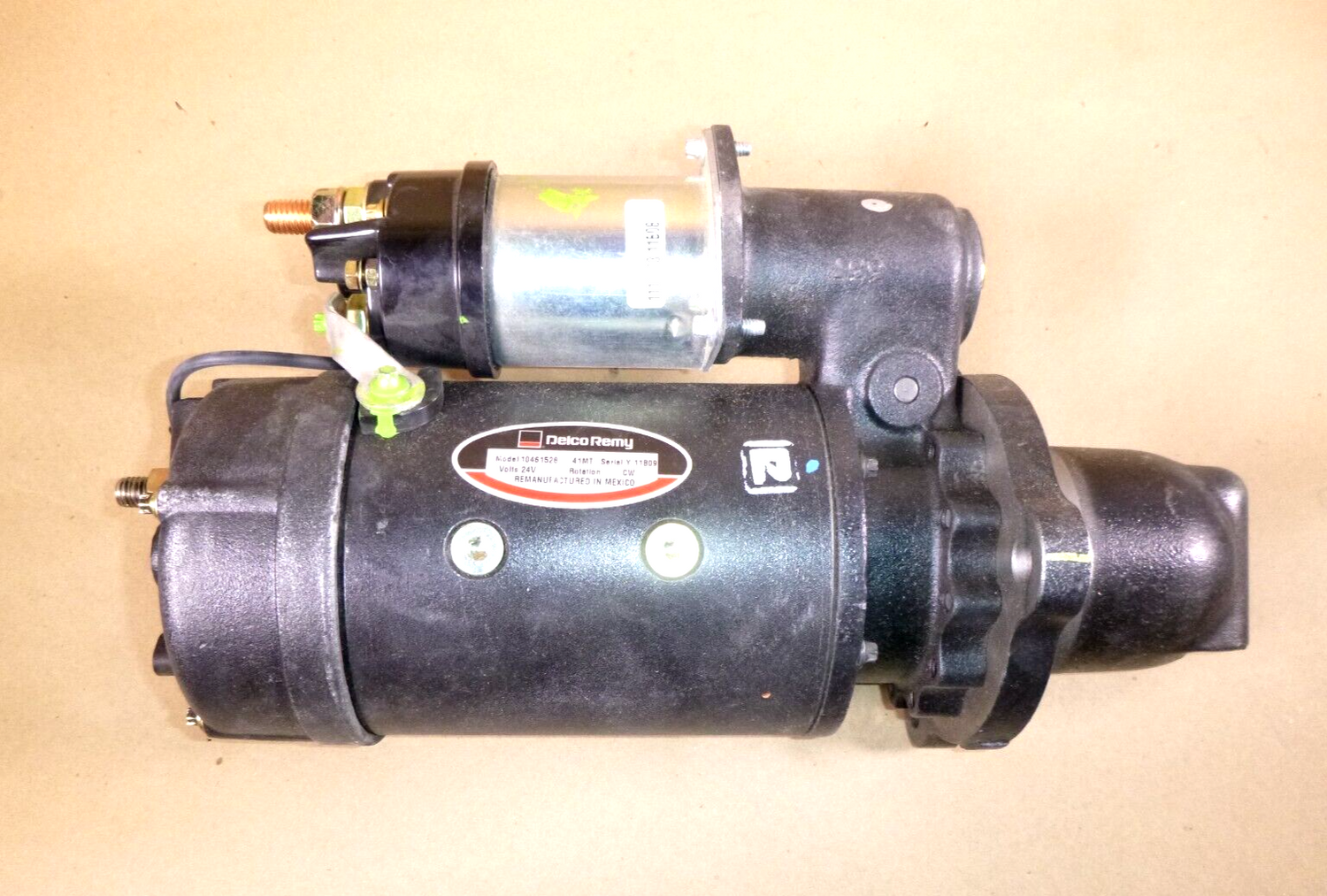 Genuine Reman Delco Remy Starter 10461528, 24 Volt 12 Tooth CW 8/10 Pinion Pitch | Replacement Truck Parts, Trailer Accessories, Automobile Supplies, Car Parts &amp; Accessories