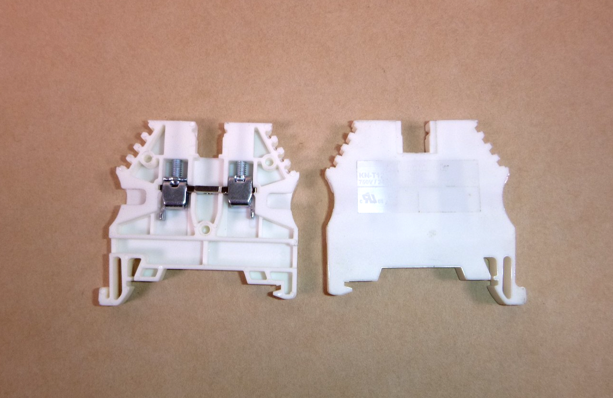(169 Pcs) Konnect-It Feed Thru Terminal Block 26-12 Awg 20A 69 White &amp; 100 Blue