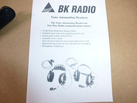 KAA0223 BK Radio HD PTT Headset Over the head W/ Boom Mic For KNG P Radios | Electrical MRO Replacement Parts & Components and Commercial Electrical Supplies Company