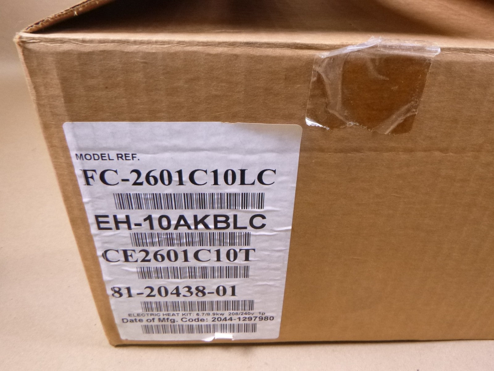 CARRIER FC-2601C10LC Electric Heater 10KW HVAC 208/240V Heat Kit EH-10AKBLC | Industrial MRO Replacement Parts, Manufacturing Machine Parts &amp; Components, Heavy Equipment Parts Supplier