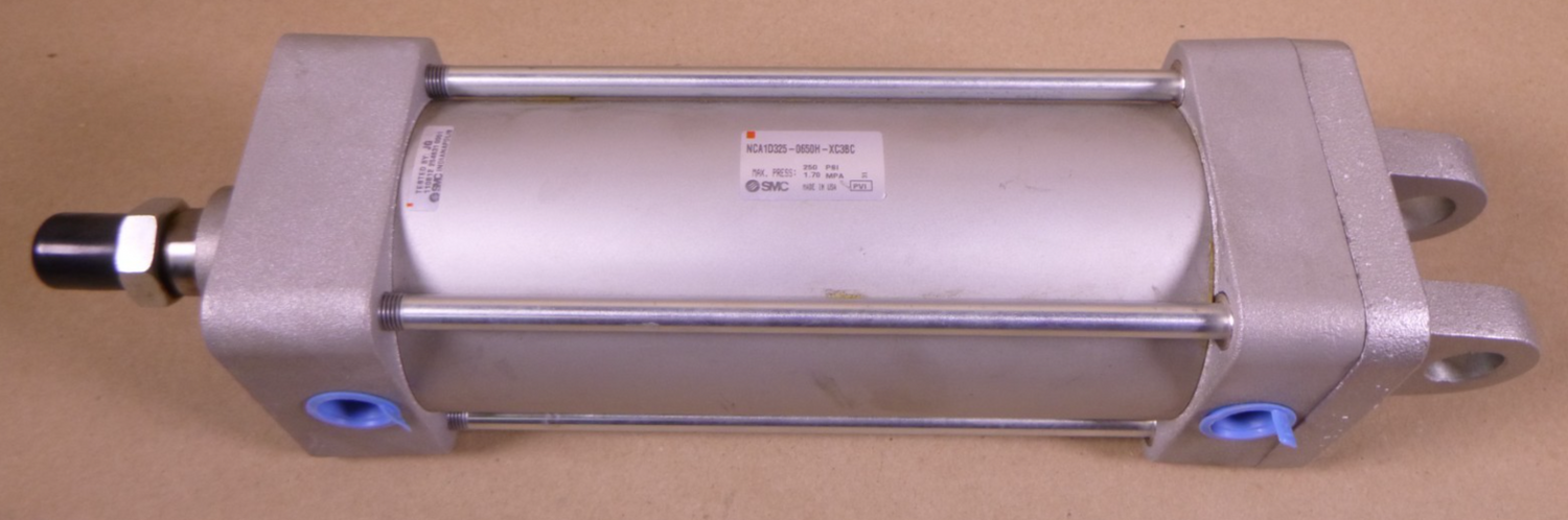 SMC NCA1D325-0650H-XC3BC Double Acting Pneumatic Cylinder Single Rod 250PSI | Industrial MRO Replacement Parts, Manufacturing Machine Parts &amp; Components, Heavy Equipment Parts Supplier