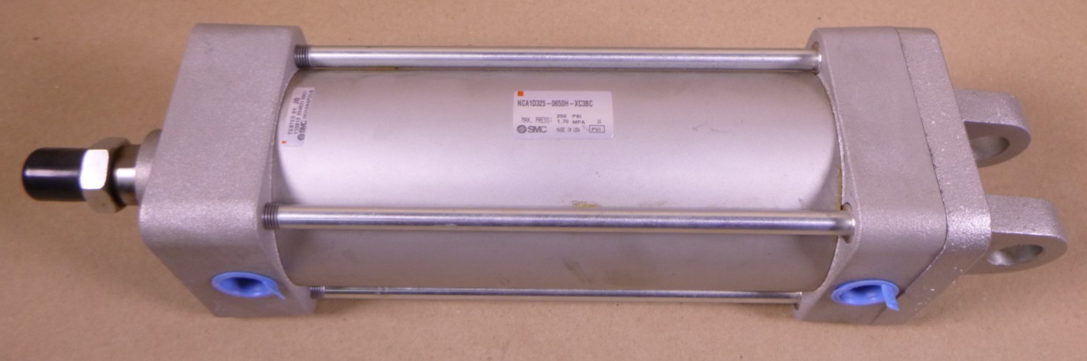 SMC NCA1D325-0650H-XC3BC Double Acting Pneumatic Cylinder Single Rod 250PSI | Industrial MRO Replacement Parts, Manufacturing Machine Parts &amp; Components, Heavy Equipment Parts Supplier