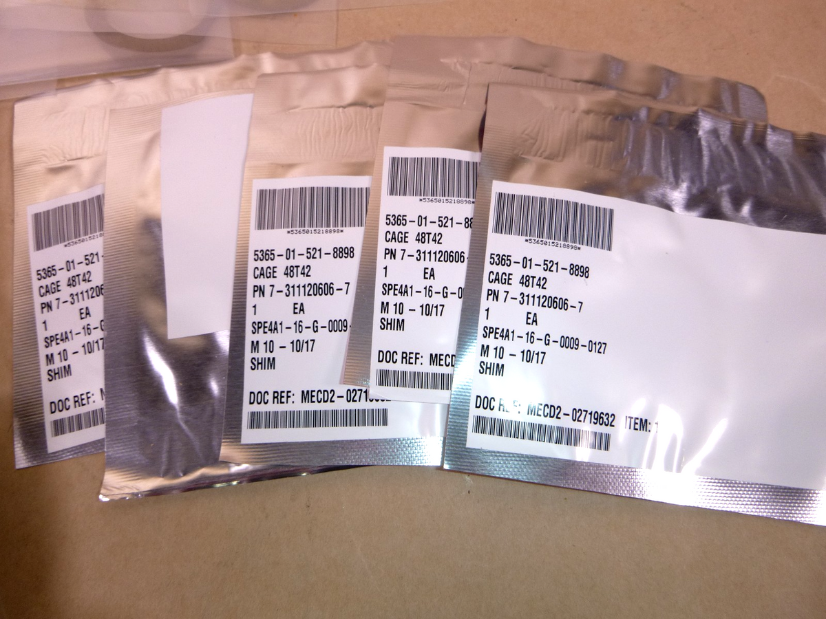 SHIM (Lot of 51 Pieces) 7-311120606-7, 5365-01-521-8898 | Industrial Replacement Nuts &amp; Bolts Distributor and Machinery Screws &amp; Fasteners Supply