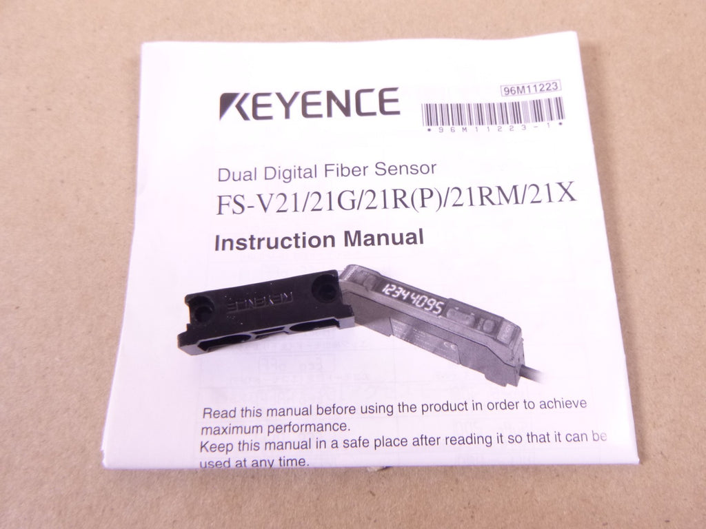 KEYENCE FS-V21R Sensor Amplifier FSV21R Fiber Optic Sensor | Electrical MRO Replacement Parts & Components and Commercial Electrical Supplies Company