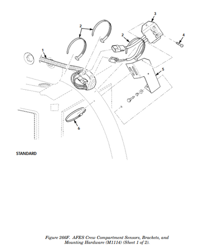 Humvee M1114 M1151A1 AFES Crew Cargo Wiring Harness 421910 , 6150-01-542-1786 | Genuine HMMWV Replacement Parts and Military Surplus Humvee Parts &amp; Accessories
