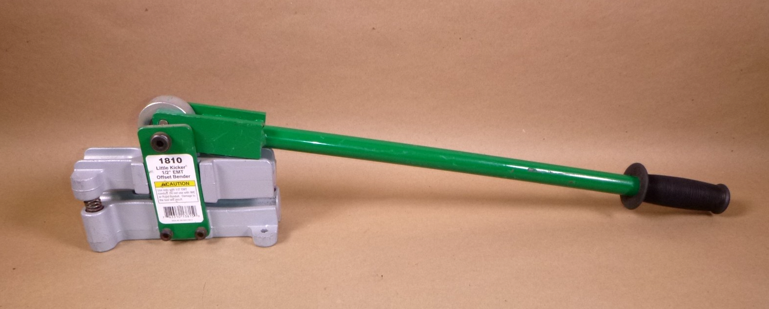 USED Greenlee 1810 Little Kicker Offset Hand Bender 1/2" EMT Conduit Bender | Industrial MRO Tools and Replacement Industrial Equipment Components
