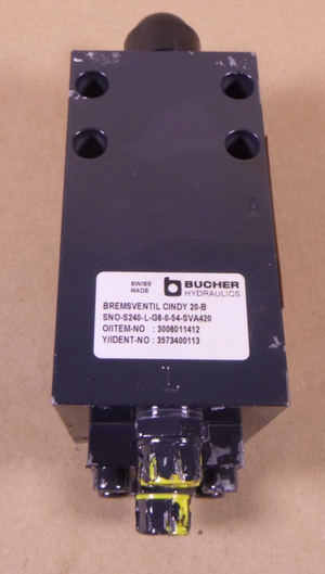 Bucher CINDY 20-B Leak-Free Load-Control Balance Motor Control Valve , Size 20
