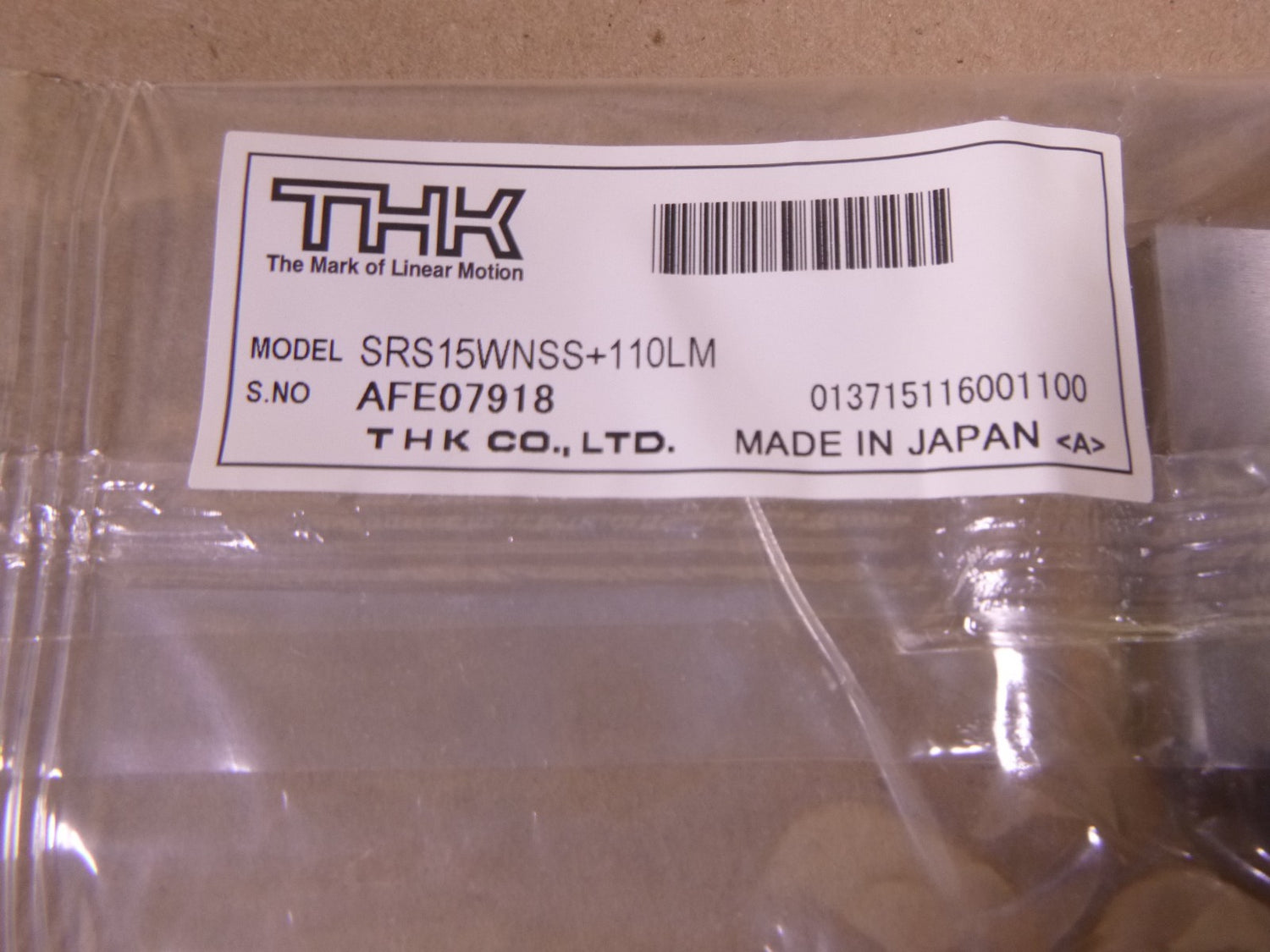 THK SRS15WNSS+110LM Linear Guide Block