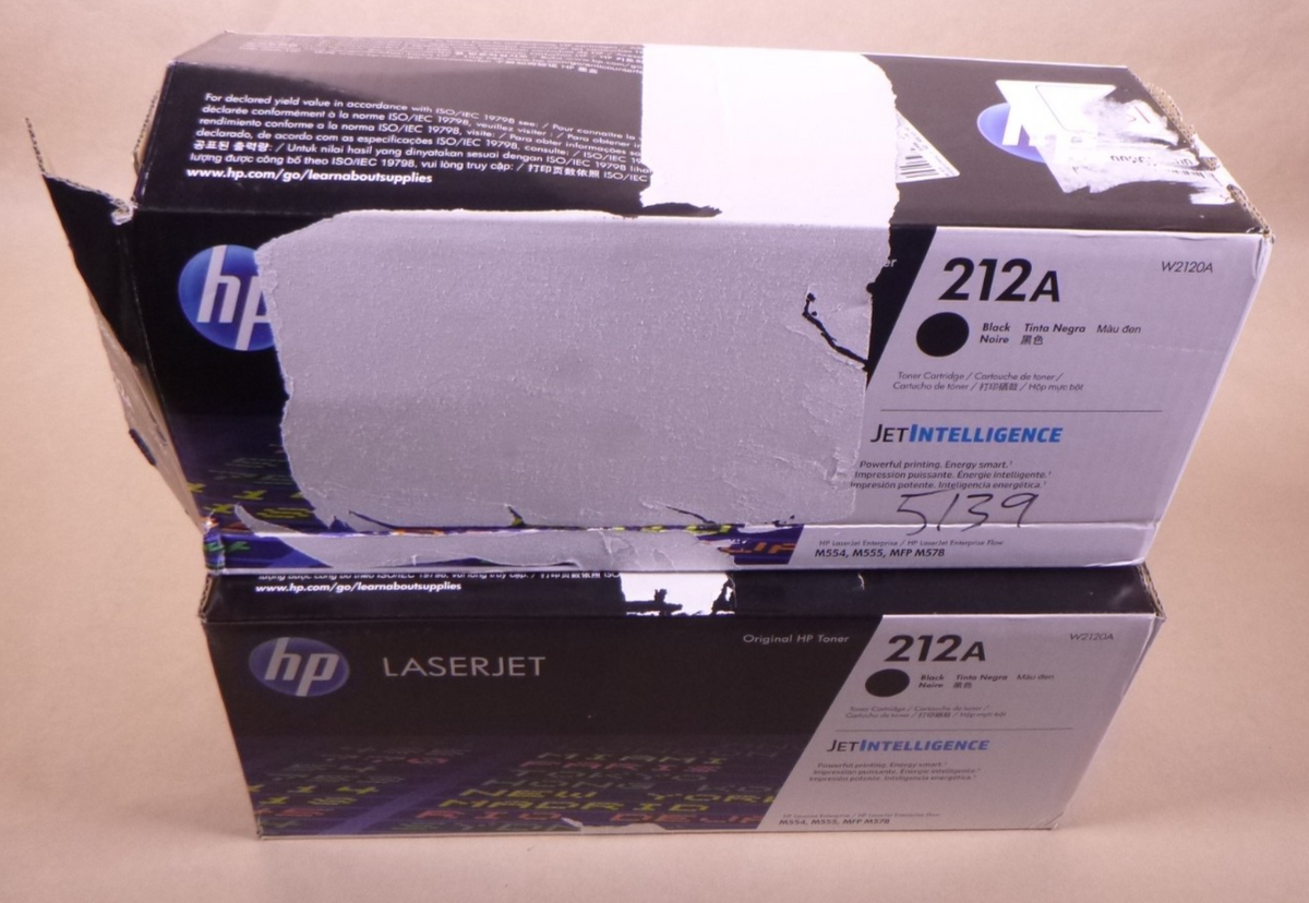 (2 PACK) Genuine HP 212A Black Original OEM Toner Cartridge W2120A  *READ*