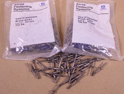 (240x) NAS1919M05S06 Blind Rivets Alcoa Fastening Systems , 5320-01-541-9988 | Industrial Replacement Nuts &amp; Bolts Distributor and Machinery Screws &amp; Fasteners Supply