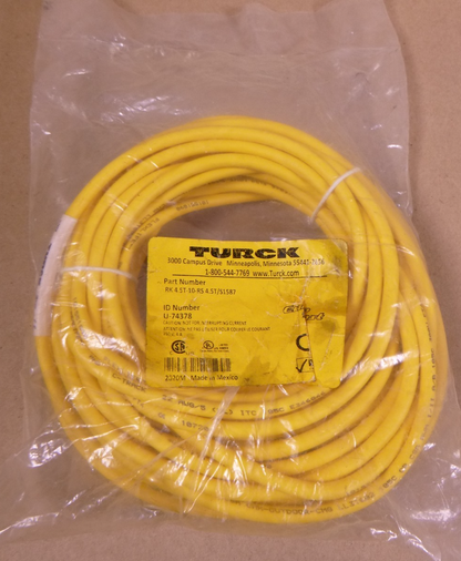 TURCK RK 4.5T-10-RS 4.5T/S1587, EUROFAST DOUBLE-ENDED CORDSET, U-74378 | Electrical MRO Replacement Parts &amp; Components and Commercial Electrical Supplies Company