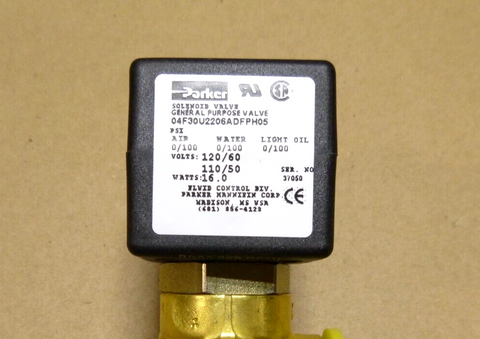 New PARKER 04F30U2206ADFPH05 Series 30 Small Three-Way Direct Acting Valve