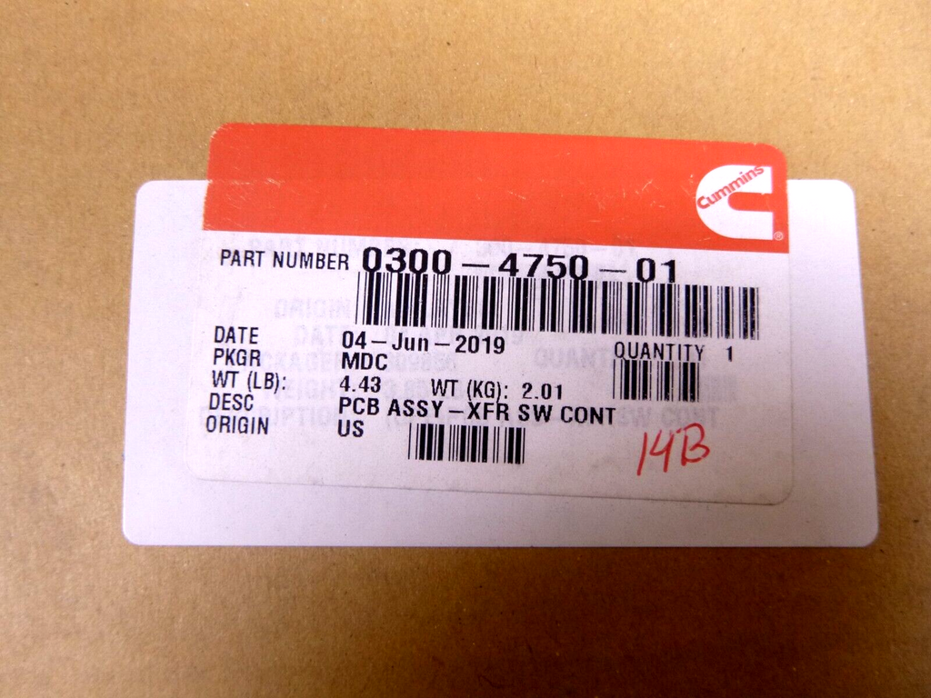 NEW CUMMINS ONAN 0300-4750-01 ORIGINAL PCB ASSY-XFR SW CONTROL | Replacement Truck Parts, Trailer Accessories, Automobile Supplies, Car Parts & Accessories