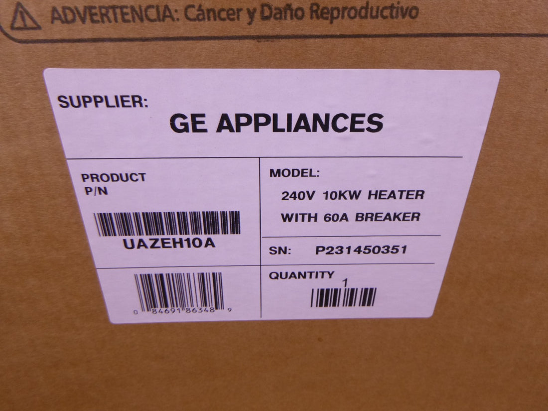 GE UAZEH10A 240V 10kW Heater Kit With 60A Breaker For UUY24ZGDAB , UUY36ZGDAB | Industrial MRO Replacement Parts, Manufacturing Machine Parts &amp; Components, Heavy Equipment Parts Supplier