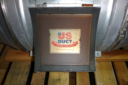 US Duct Spark Trap - Industrial Spark Arrestor &amp; Spark Cooler Fits 12" Ducting