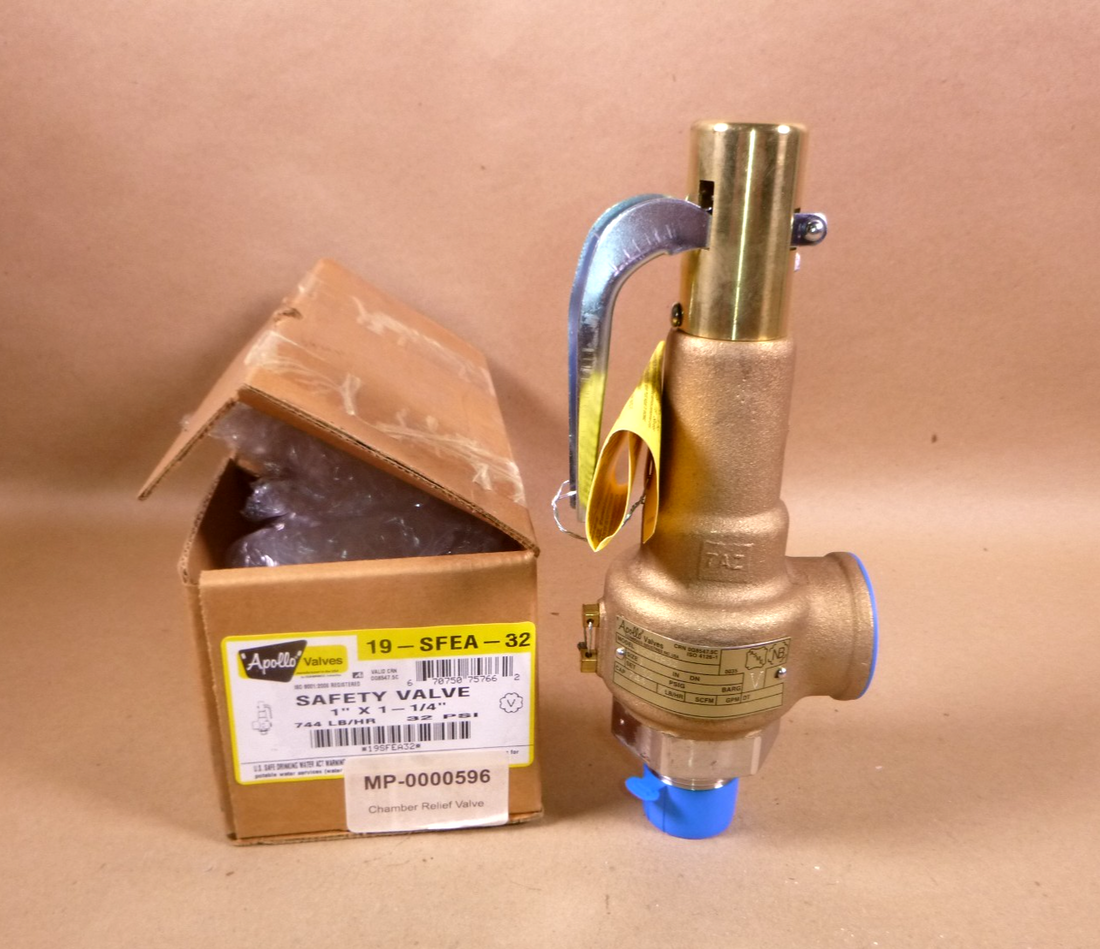 19-SFEA-32 APOLLO Bronze Safety Relief Valve 32 Psig, 1" MNPT x 1-1/4" FNPT | Industrial MRO Replacement Parts, Manufacturing Machine Parts &amp; Components, Heavy Equipment Parts Supplier