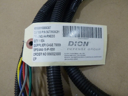 USGI MRAP Maxxpro M1224 Front Trailer Wiring Harness Navistar P/N 3673938C91 | Genuine FMTV Replacement Parts, LMTV Parts For Sale and Military Surplus Medium Tactical Vehicle Parts &amp; Components