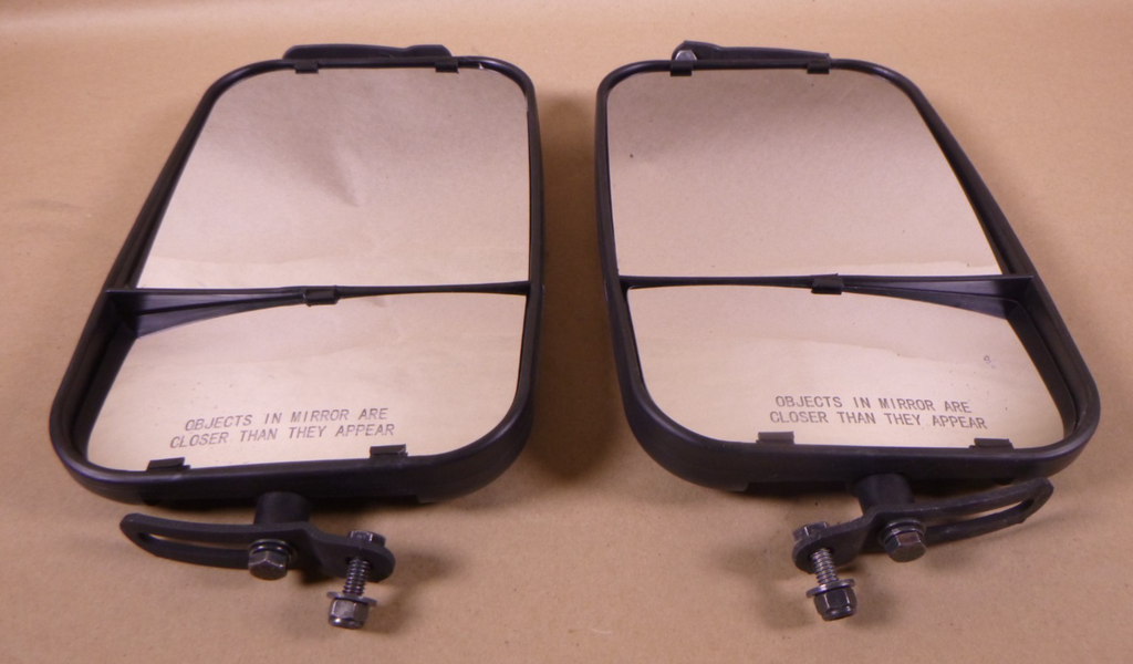 USGI M998 Humvee (LH) Black M32201-1 & (RH) M32201-2 Split Rear View Mirrors | Genuine HMMWV Replacement Parts and Military Surplus Humvee Parts & Accessories